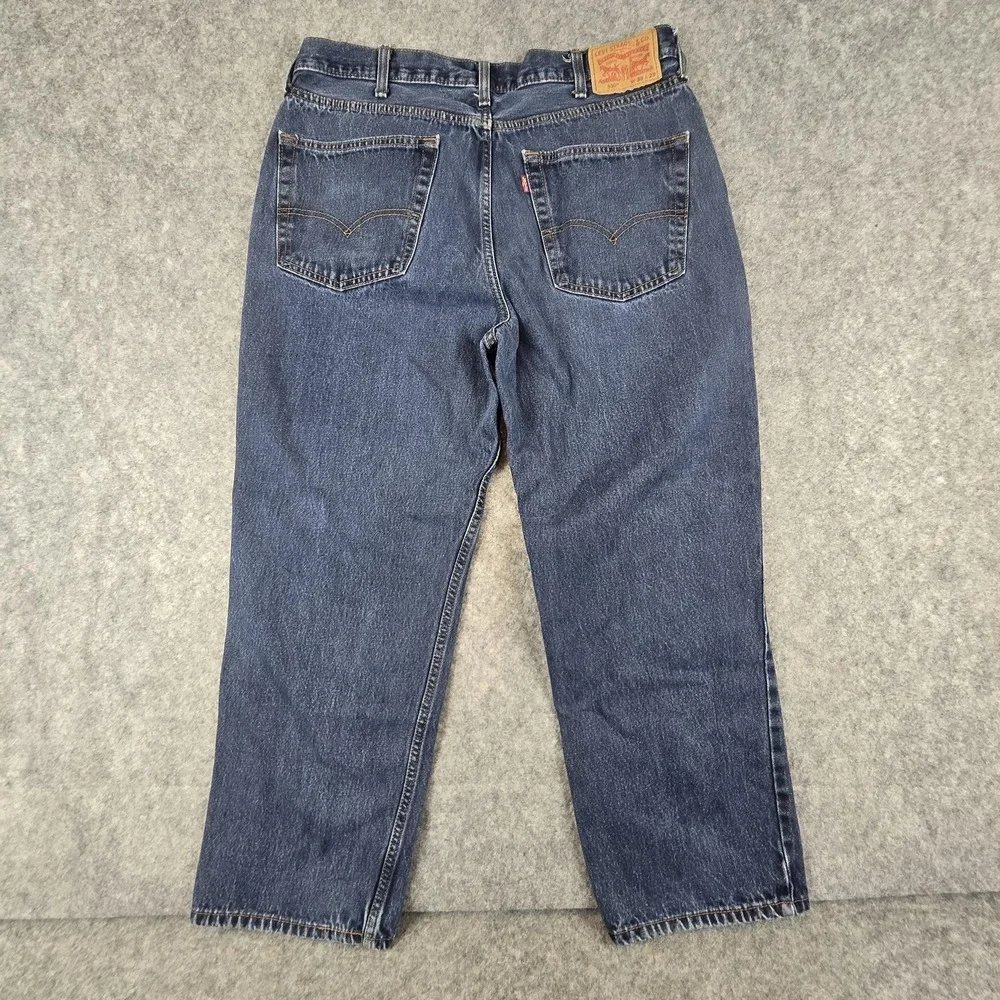 Levi's 550 Jeans Mens 38x29 Blue Relaxed Tapered Denim Zip Fly Medium Wash‎